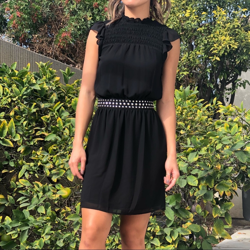 Michael Kors Studded Ruffled Dress